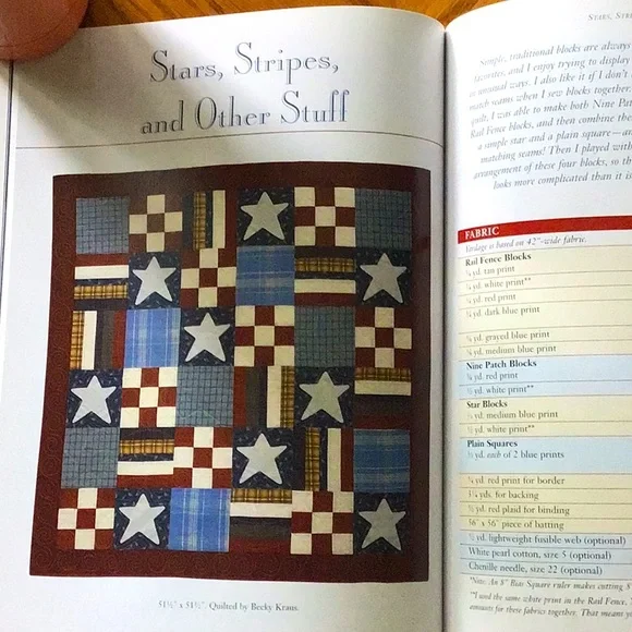 Americana Quilts by Sandy Bonsib quilting book - Picture 6 of 6